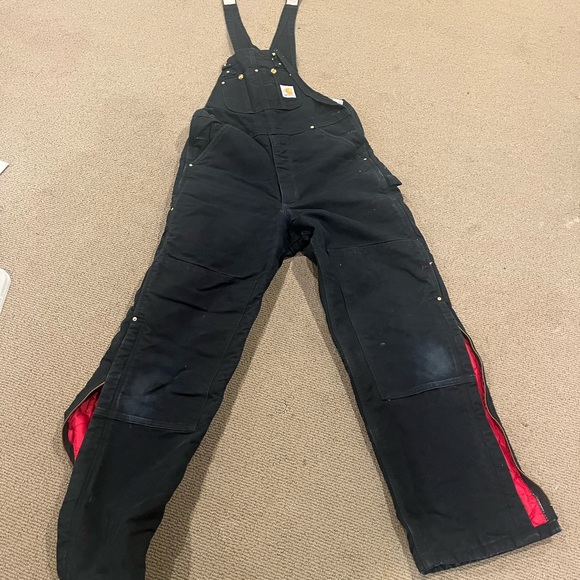 Carhartt quilted winter bib size 34x32 - Picture 2 of 2